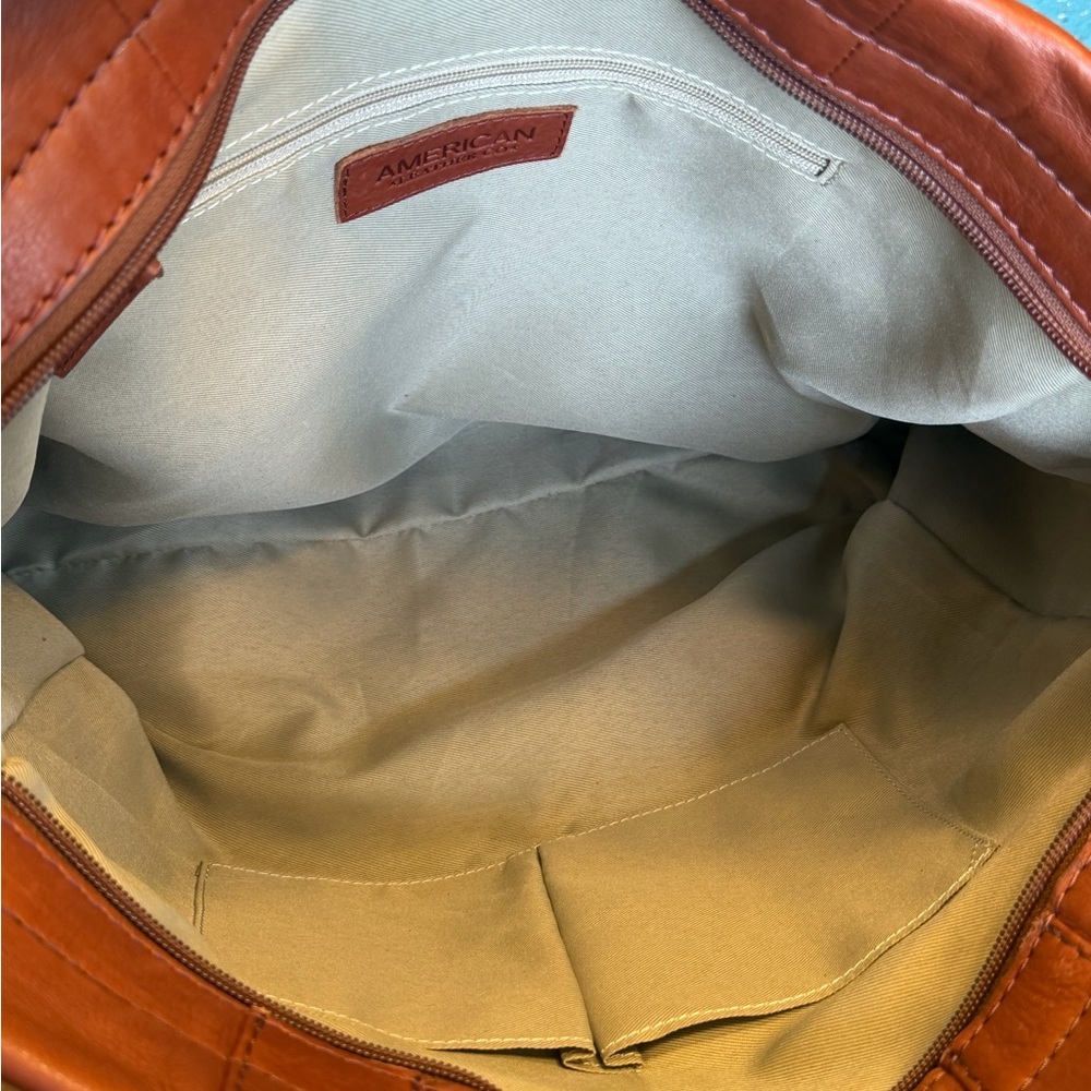 American Leather Co. Brandy Leather Tote- NWT’s - Picture 13 of 15